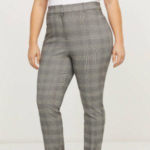 Lane Bryant 28 R high-rise straight pant gray plus